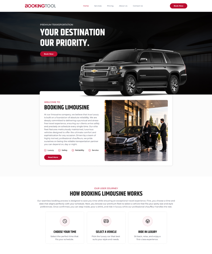 Limousine Home Image